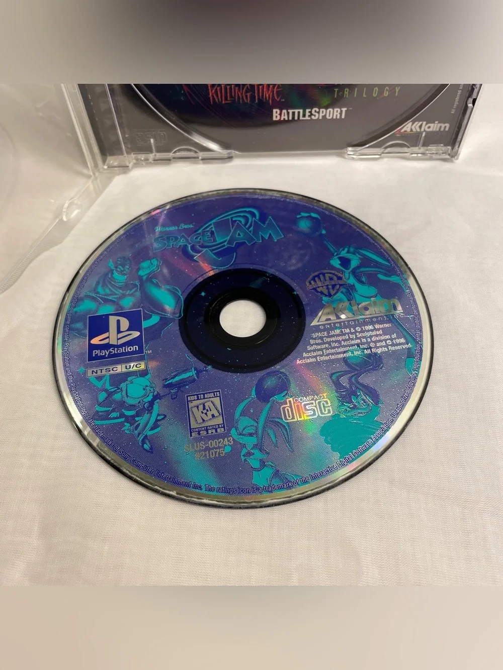 NO MANUAL Space Jam (Sony PlayStation 1, 1997) PS1 Tested & Works VideoGame